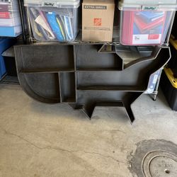 U.S.A. Shaped Metal Shelf 