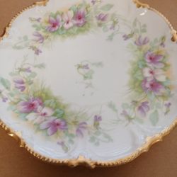 Antique Havilance & Co. Limoges Plate In The " Old Abbey Pattern