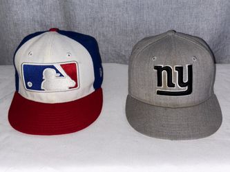 MLB The Show Ken Griffey & NY Giants New Era Fitted Used Hats
