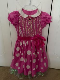 Disney Minnie Mouse Pink Polka Dot Costume Dress