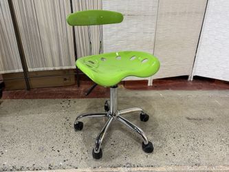 FLASH FURNITURE Apple Green & Chrome Task Chair w/ Tractor Seat