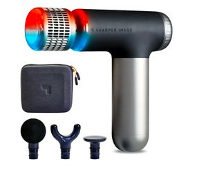 Sharper Image Powerboost Pro+ Hot & Cold Compact Deep Tissue Massage Gun