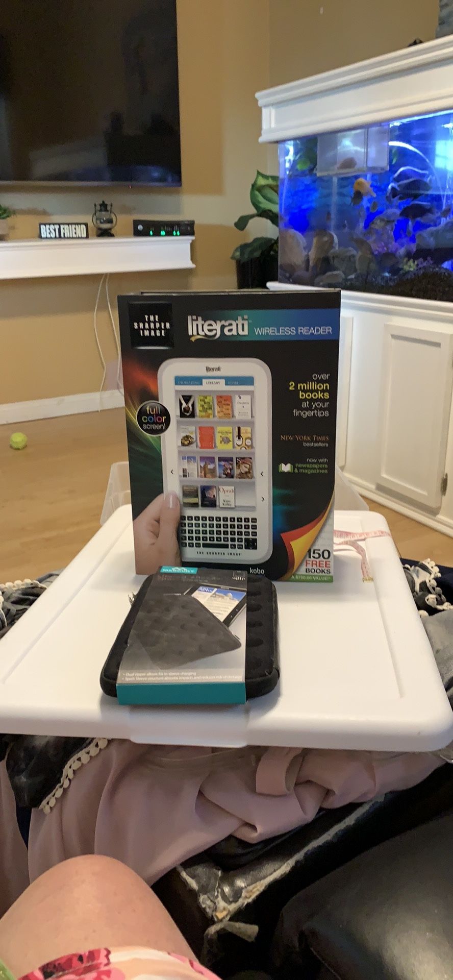 Brand New Sharper Image Literati Wireless Reader