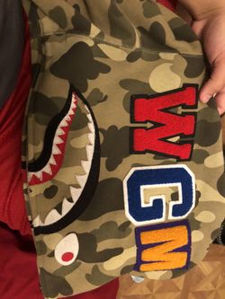 Olive Camp fullzip Bape Hoodie