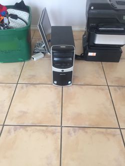 E machine tower w monitor $40