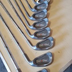 Set Of Ping Zing  Orange Dot Golf Clubs