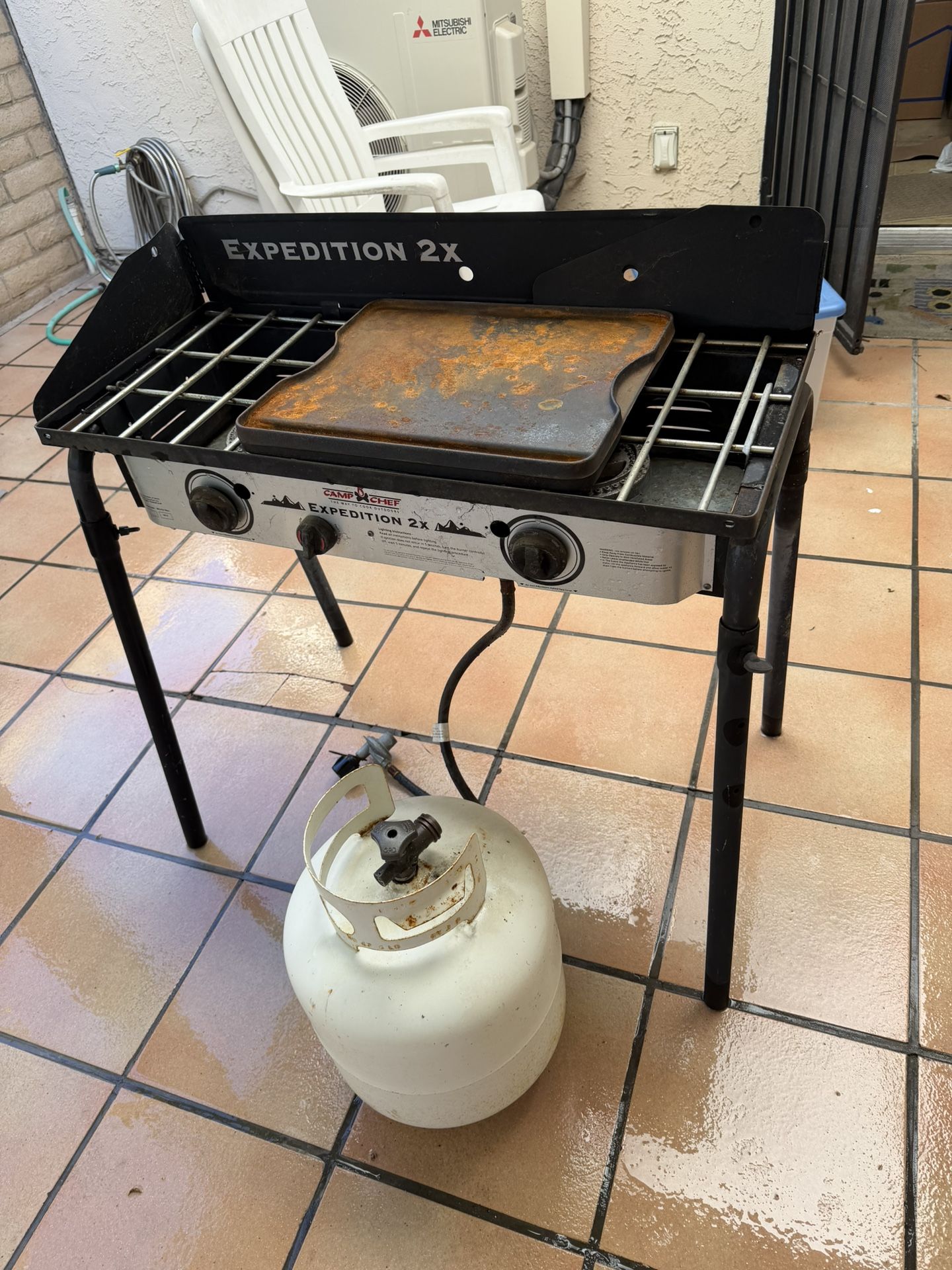 Camping Bbq With Propane Tank