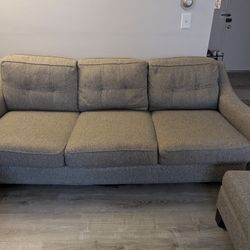 Custom Couch w Ottoman and Coffee Table