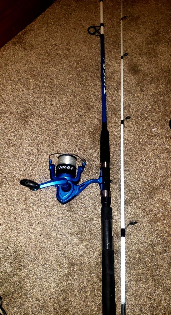 New Fishing pole rod and reel shakespeare tiger kit spinning for Sale in  Los Angeles, CA - OfferUp