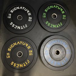 New in box - Rubber Bumper Plates - 230lbs