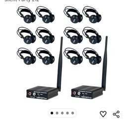 Silent Party Event Package 12 headphones and 2 transmitters