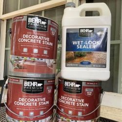 Concrete Stain and sealer
