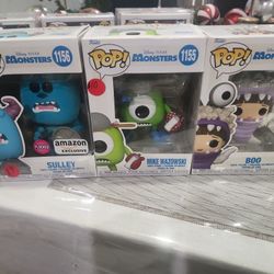 Monsters Inc Boo, Mike, Sulley