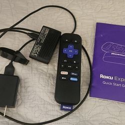 Roku Express Streaming Player And Remote Control