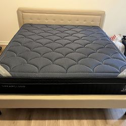 Like New Dreamcloud Luxe Hybrid Blue King Mattress