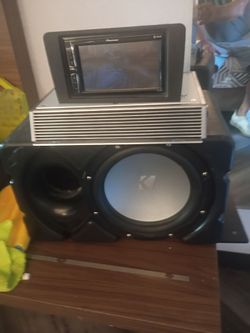 Pioneer head clairon amp kicker sub