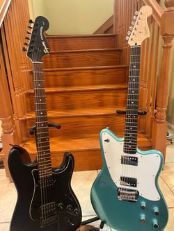 Squier Paranormal Toronado (Brand New) and Standard FSR Stratocaster