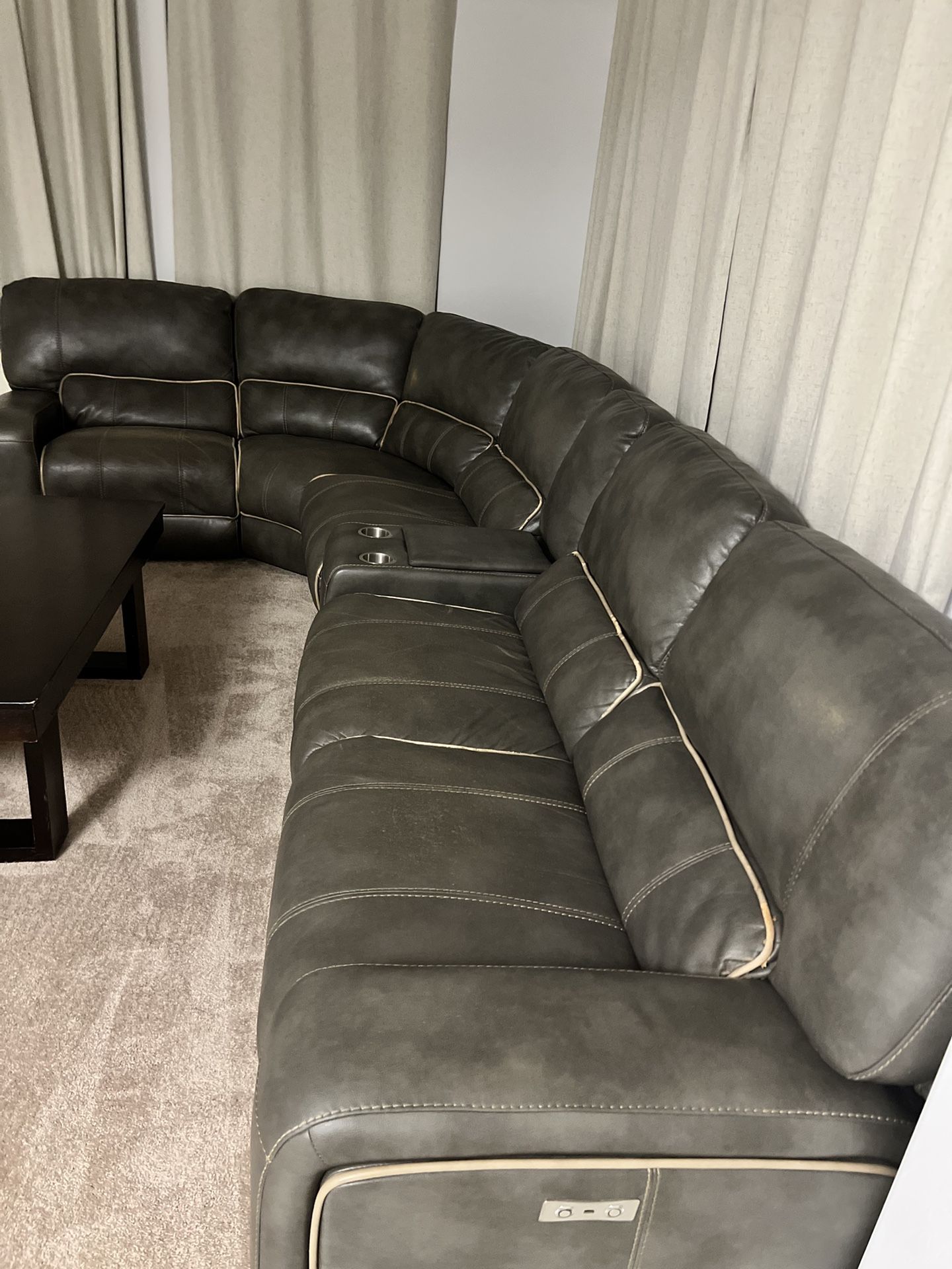 Sectional couch recliner