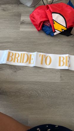 Bride to be sash