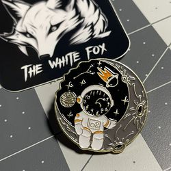 Time And Space Enamel Pin