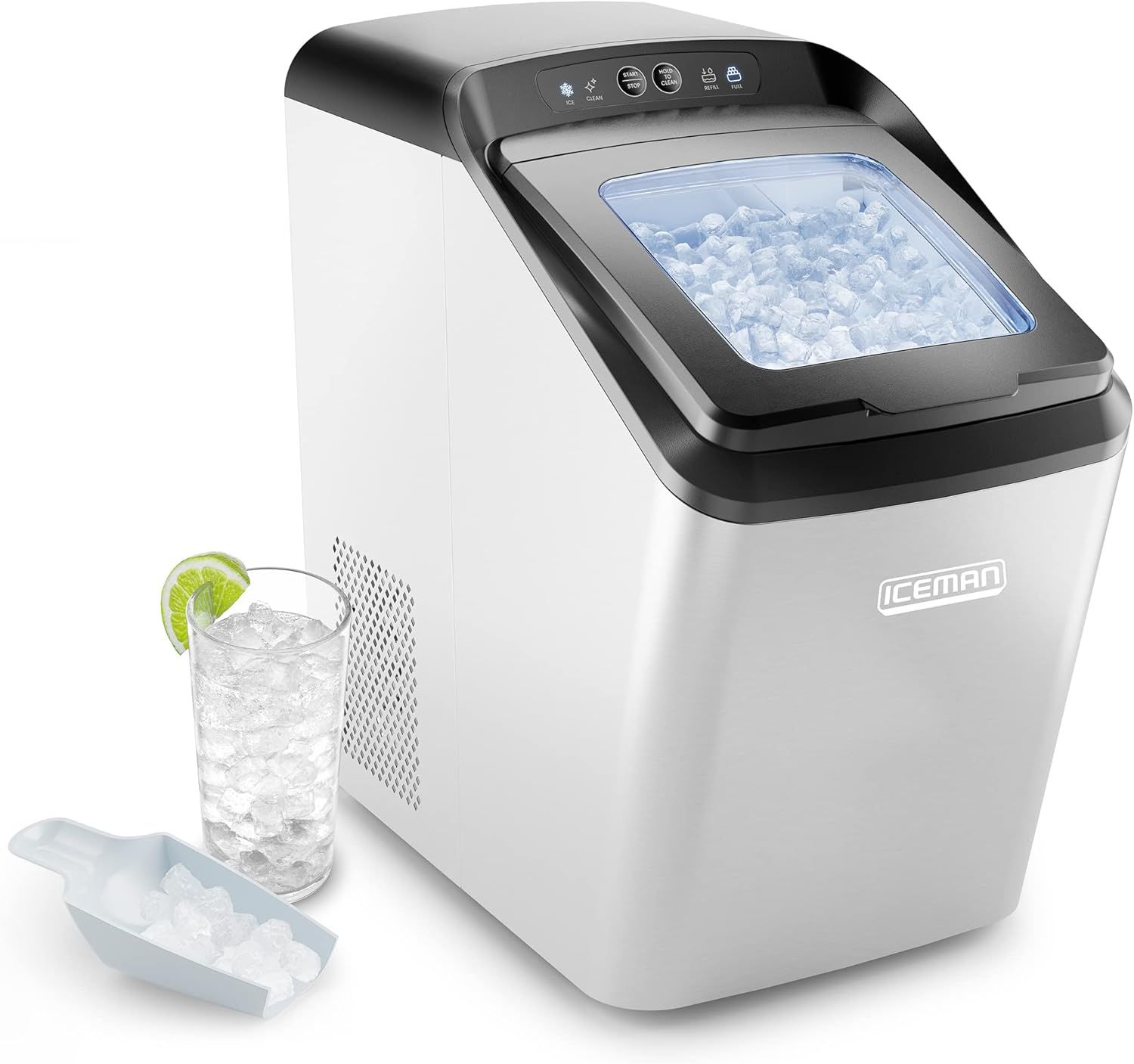 Iceman Countertop Nugget Ice Maker – Pebble Ice Machine