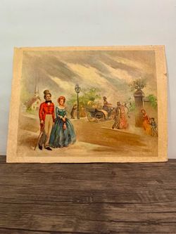 Vintage 1961 Victorian Style Art Print By Florence Kroger