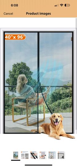 Magnetic sliding door mesh