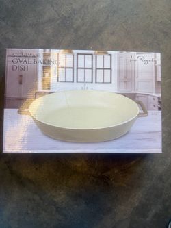 Le Regalo Stoneware Oval Baking Dish