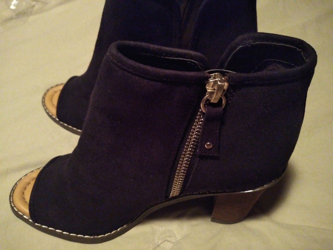 Women's open toe ankle boots