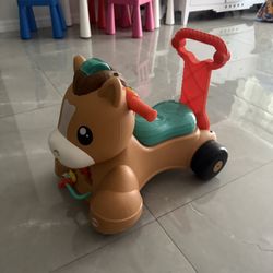 Fisher Price Walk Bounce & Ride Pony / Horse
