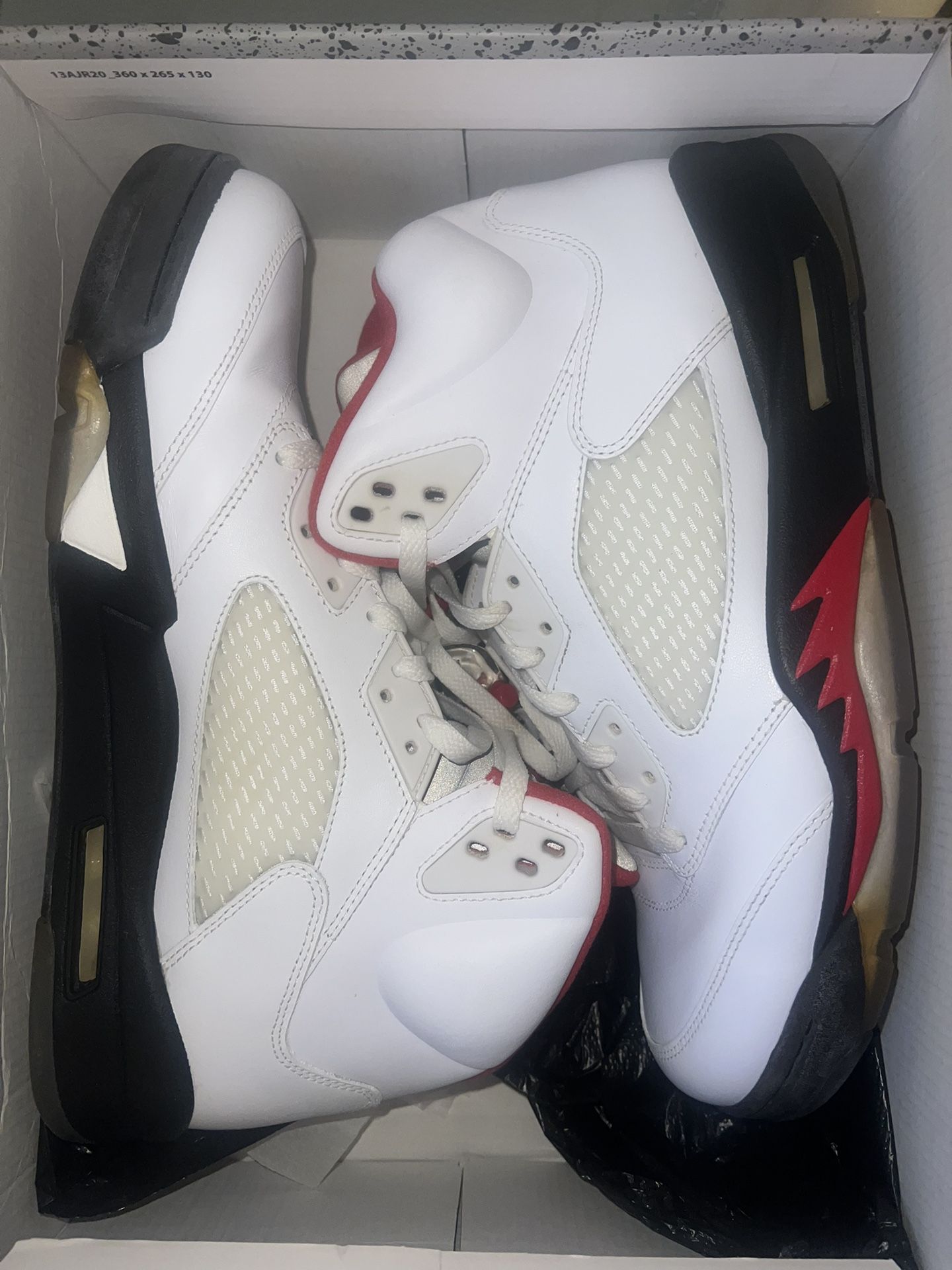 Size 12 Jordan 5 Fire Red