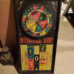 Antique C1935 International Derby Gaming Wheel