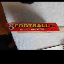Vintage Giant Football Cards