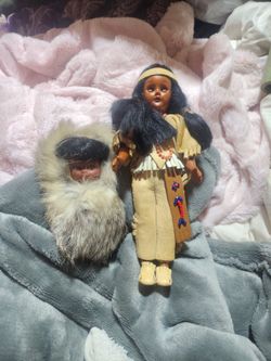American Indian dolls 6 inch and 3 inch