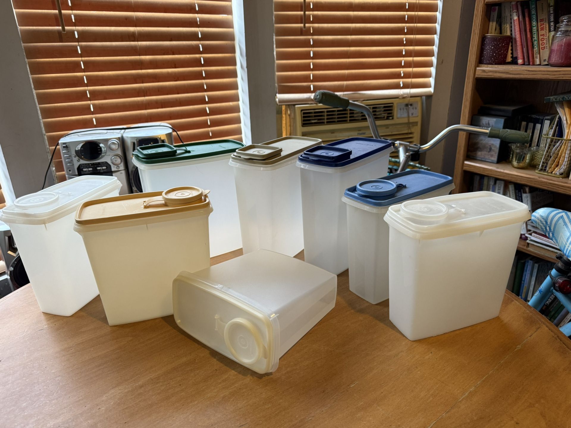 Tupperware cereal containers. Large $10 medium $8. Rochester wa