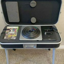 PS3 DJ HERO Controller, Case, Stand & DJ HERO Game Bundle Plus: DJ HERO 2 & Def Jam RAPSTAR w/ Mic Bundle 
