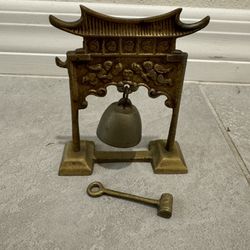 Vintage Decorative Mini Bell With Mallet