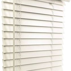 Window Blinds White Wood 2" 60L