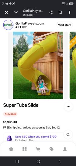 Heavy duty spiral playground slide