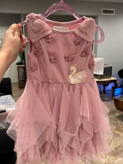 Audrey Camille Girls Swan Tulle Dress