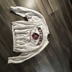 White and red PacSun crewneck sweatshirt 