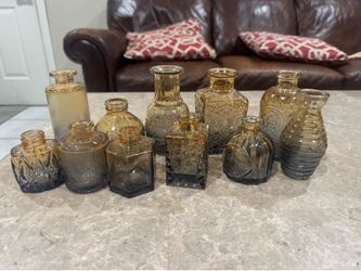 11 Pack Glass Bud Vase