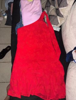 Wild fable red asymmetrical dress