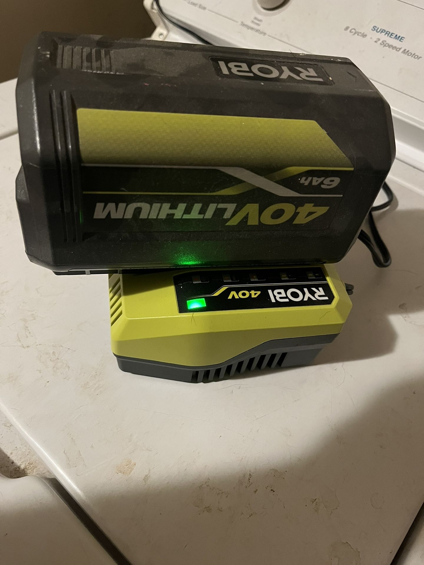 Ryobi 40v Battery W/charger