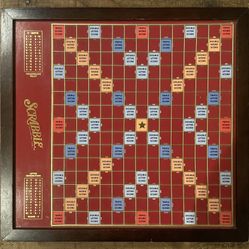 Scrabble Luxury Edition. Wooden Board. Complete.