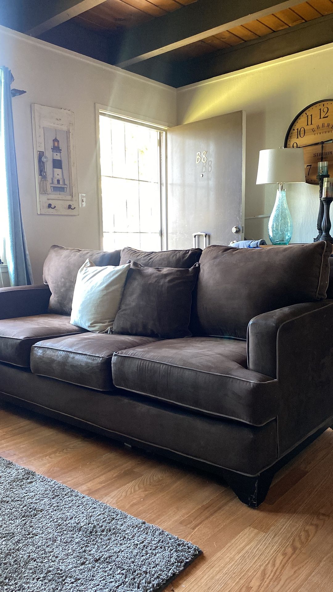 Brown sofa