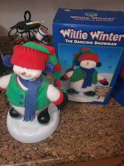 Vintage Willie Winter The Dancing Snowman Rockin' Around the Christmas Tree NIB