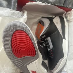 AIR JORDAN 3 RETRO OG BLACK CEMENT SIZE 10.5 NEW IN BOX