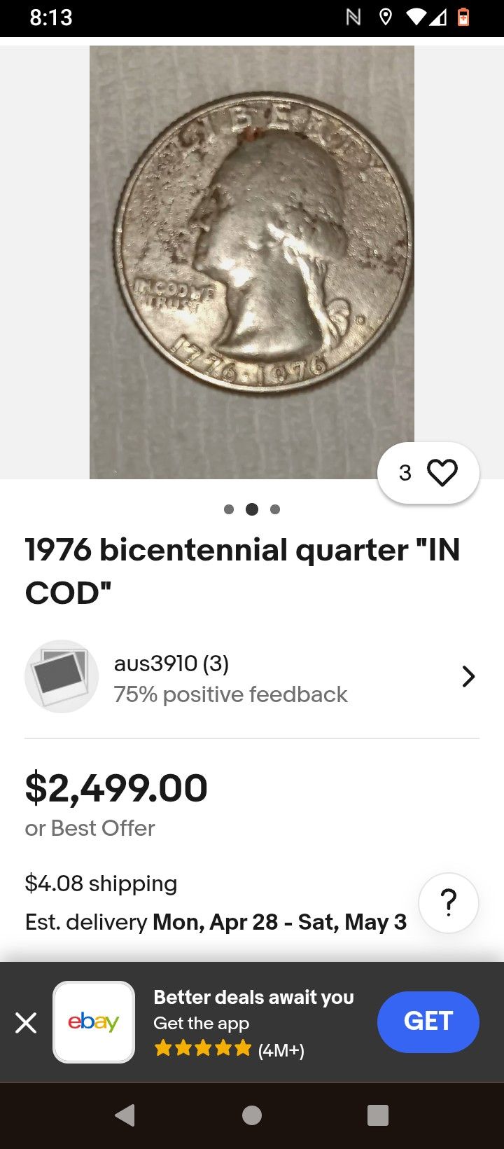 I Have At Least 4 Of Same Exact Coin. If U Know About Collectible Years Of Particular Coins... IM TAKING FIRST REASONABLE OFFER...l
