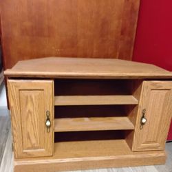 Solid Wood Corner TV Stand / Media Console